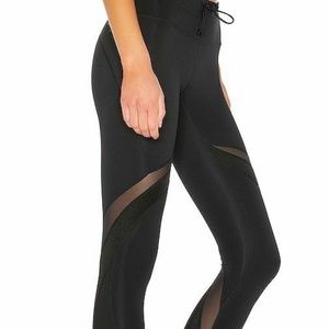 Free People Mid Rise Tap Back Legging Black